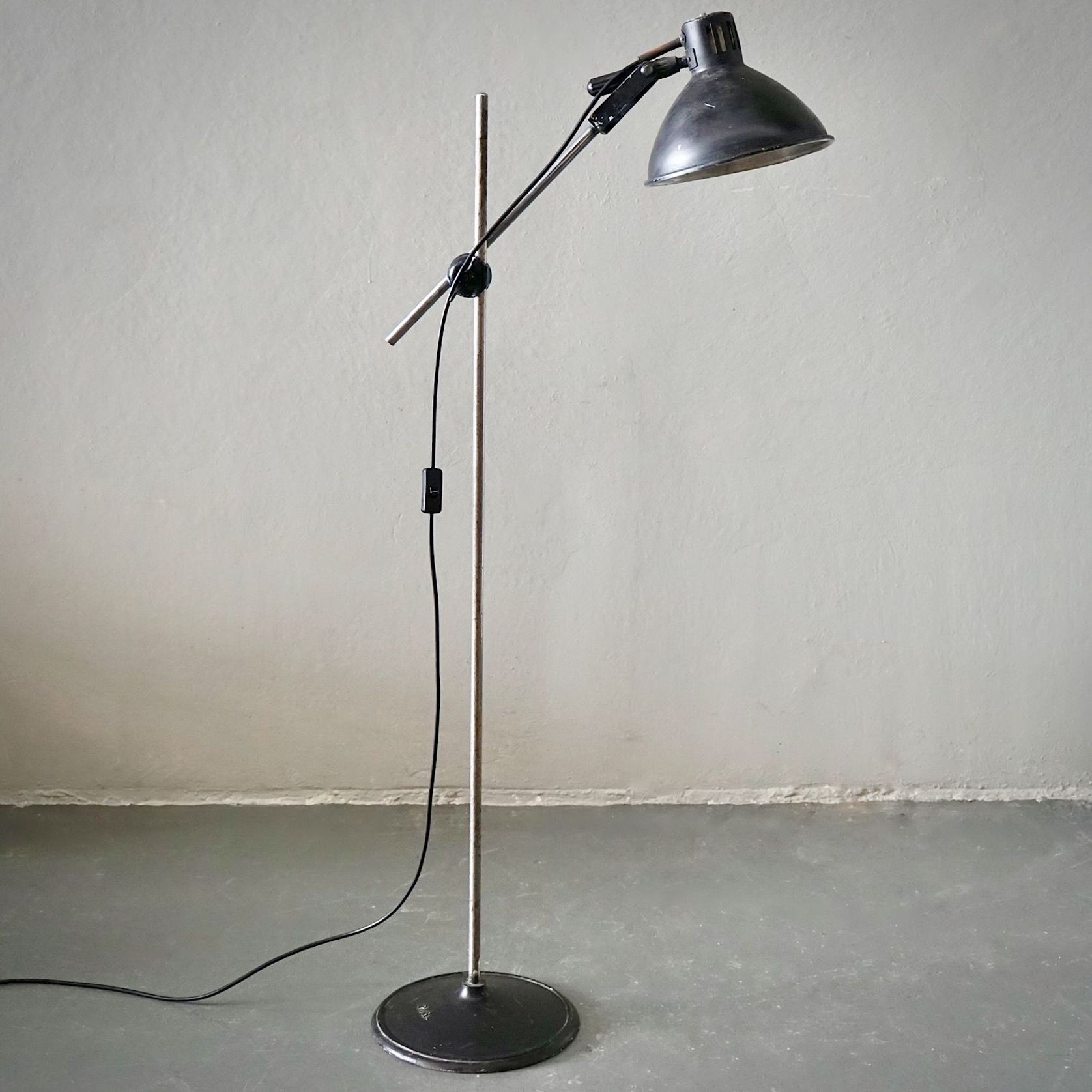 French Mid-Century Industrial Floor Lamp gallery detail image