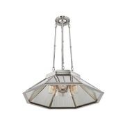 Rivington Medium 8-Paneled Chandelier – Nickel gallery detail image