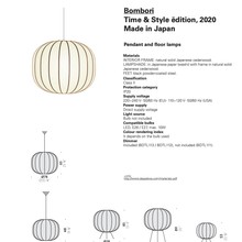 Bombori Pendant + Floor Lamp by De Padova gallery detail image