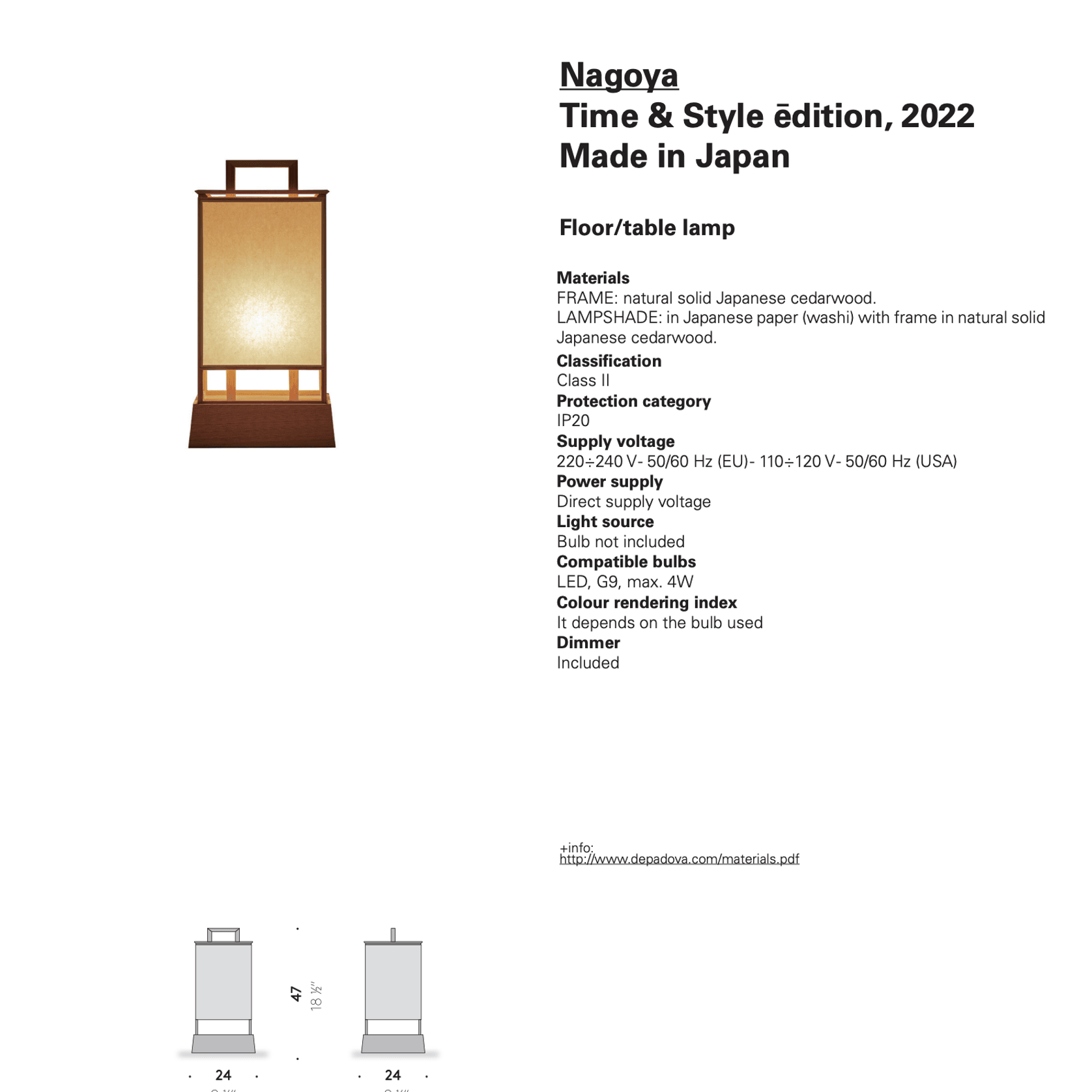 Nagoya Lamp by DePadova gallery detail image