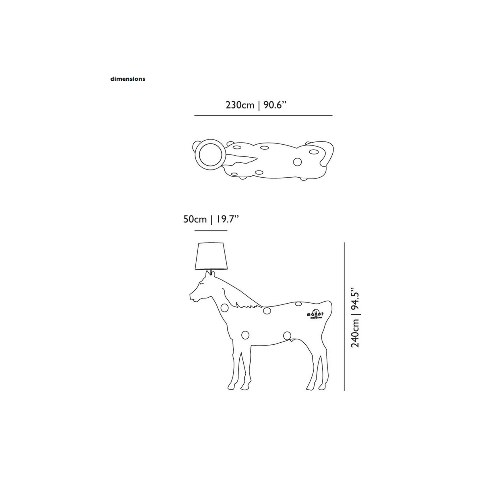 Horse Floor Lamp by Moooi gallery detail image