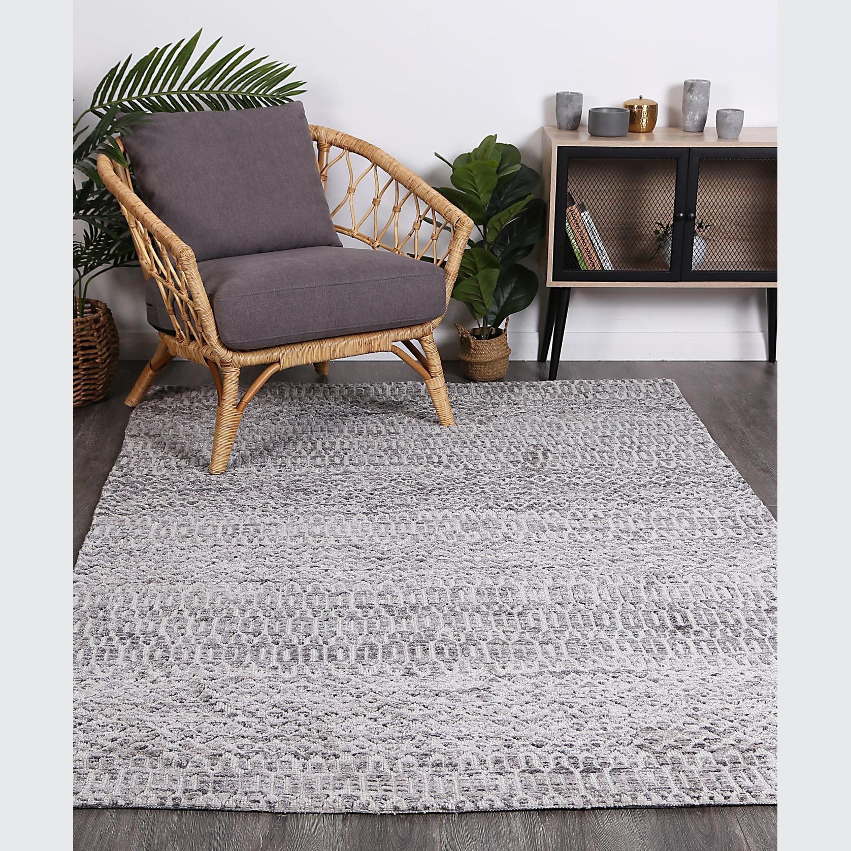 Alayah Camphils Grey Rug gallery detail image