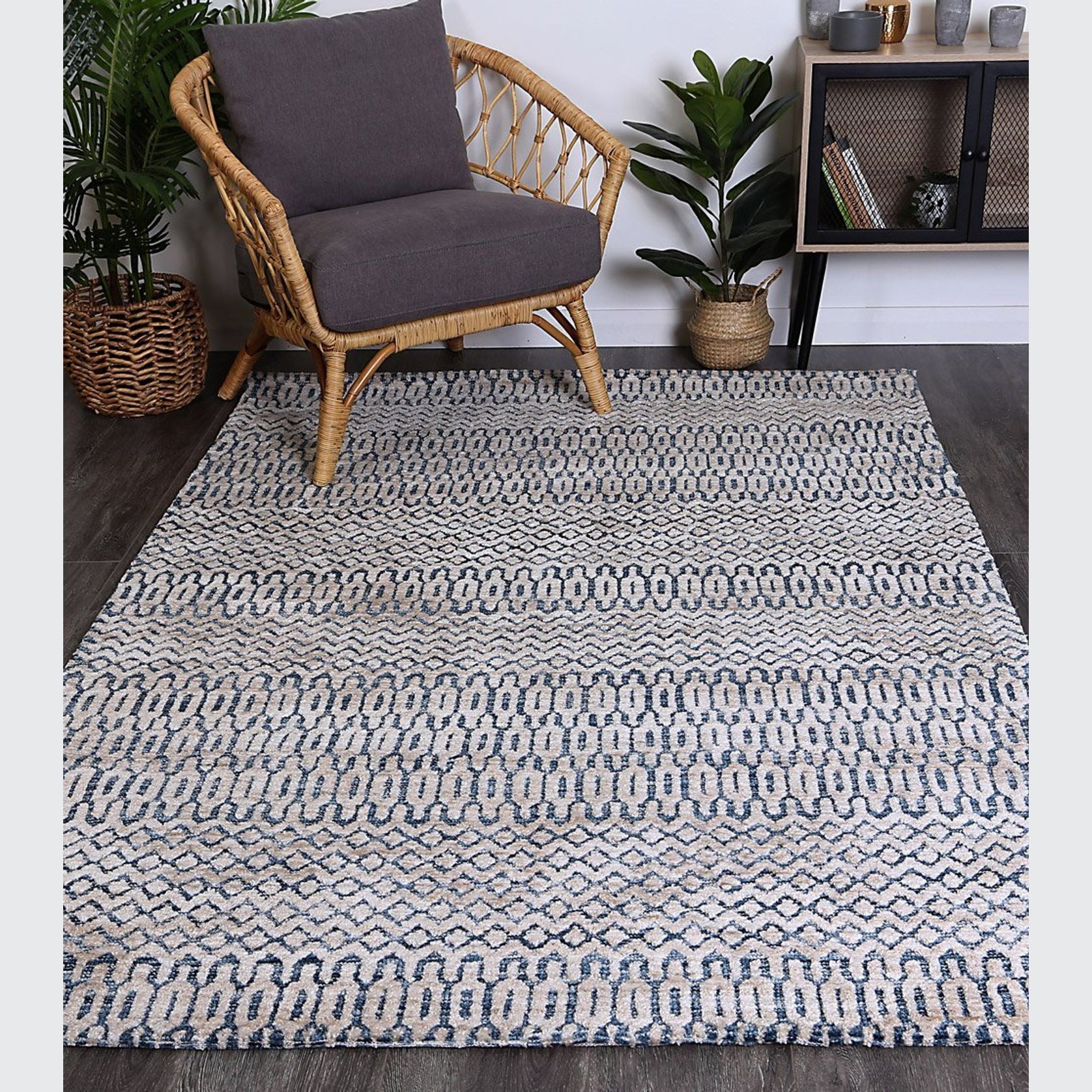 Alayah Camphils Navy Rug gallery detail image