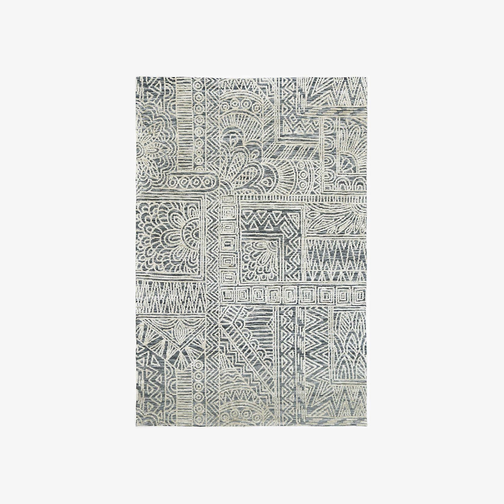 Alayah Anthracite Flower Rug gallery detail image