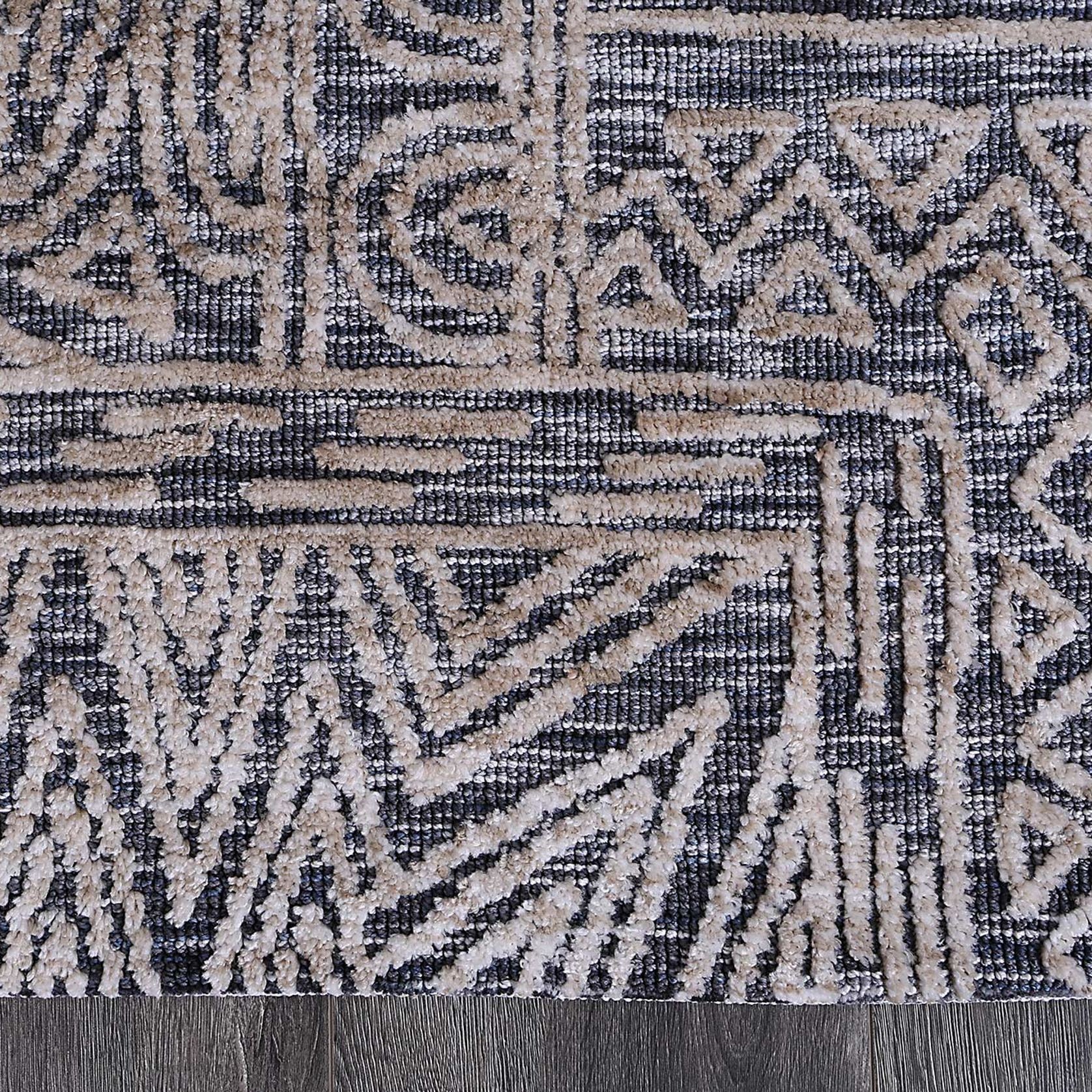 Alayah Anthracite Flower Rug gallery detail image