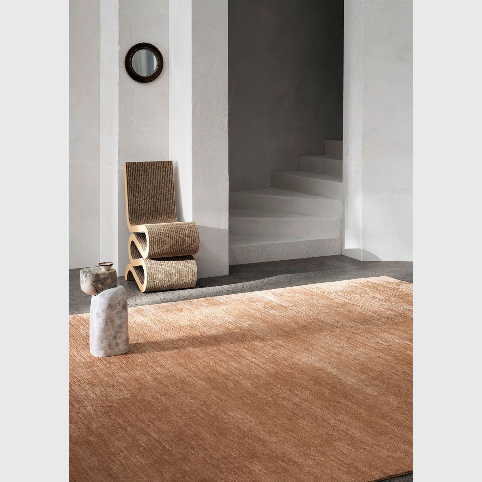 Armadillo Staccato Silk + Linen Rug gallery detail image