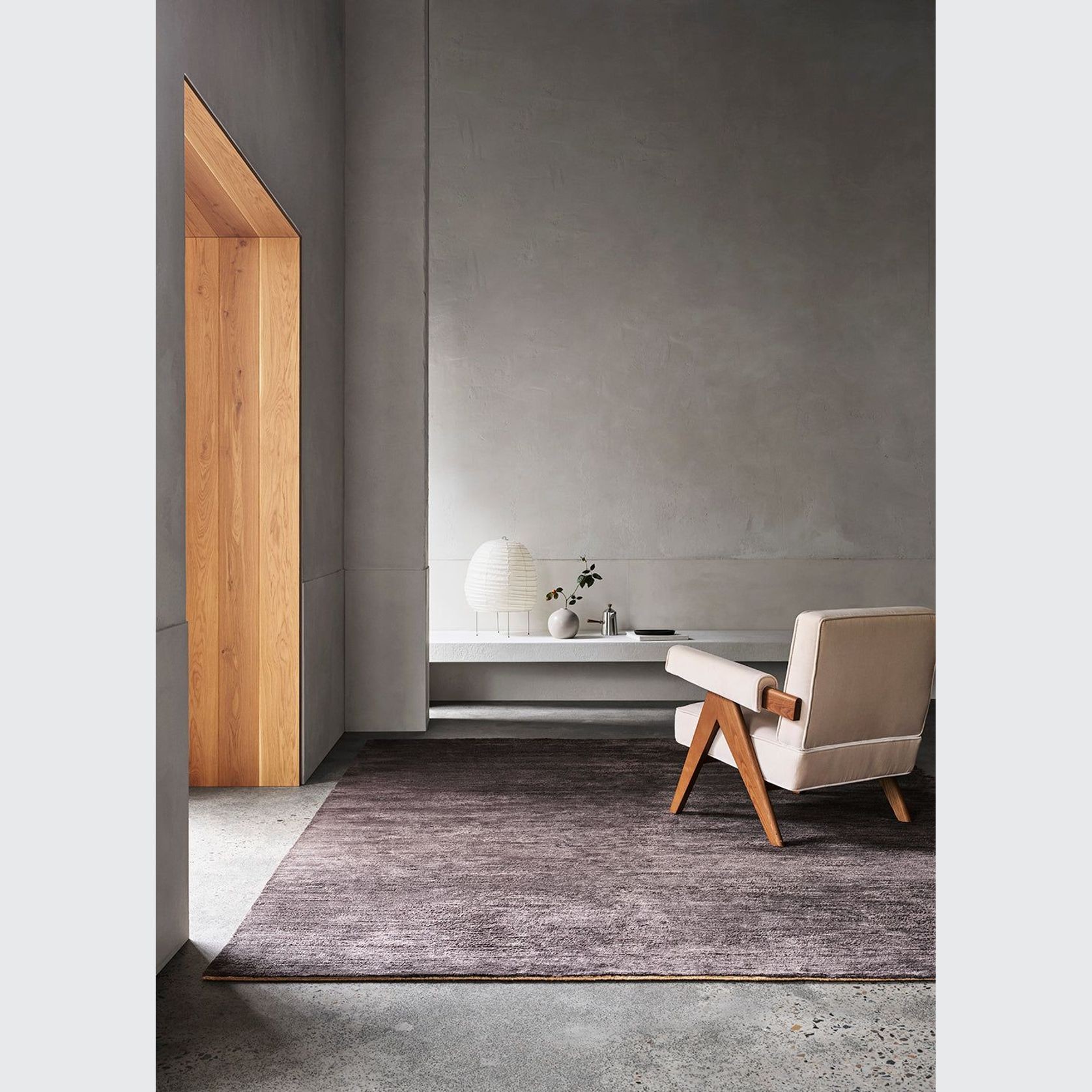 Armadillo Staccato Silk + Linen Rug gallery detail image