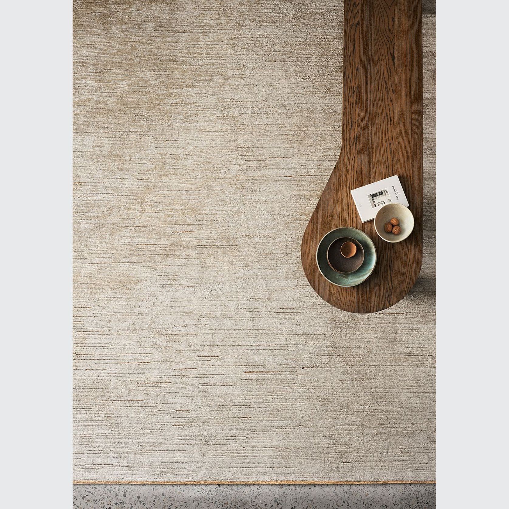 Armadillo Staccato Silk + Linen Rug gallery detail image