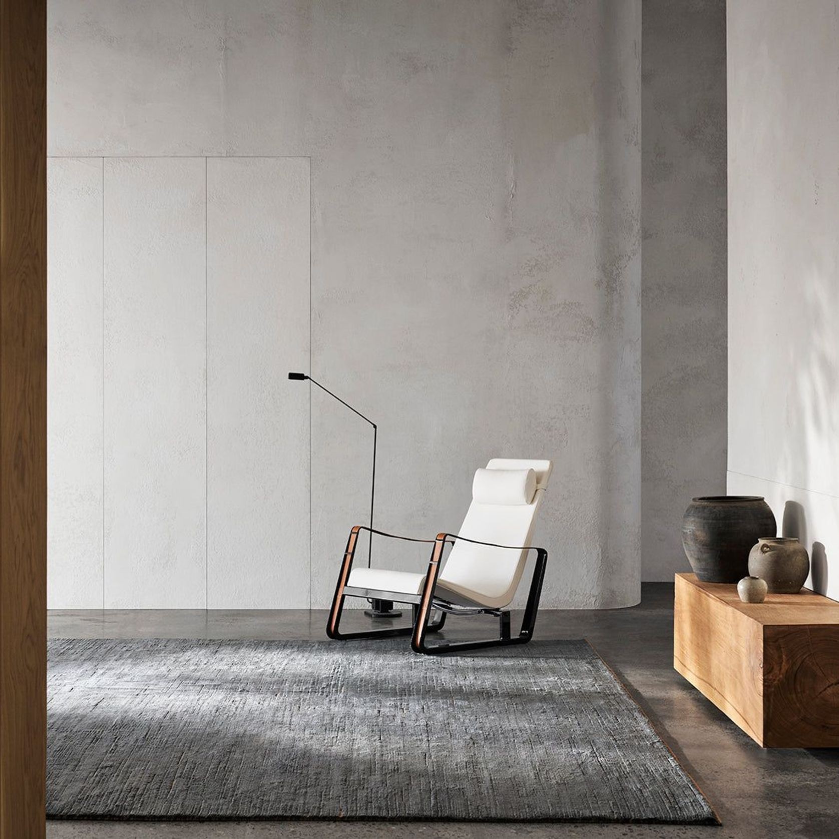Armadillo Staccato Silk + Linen Rug gallery detail image