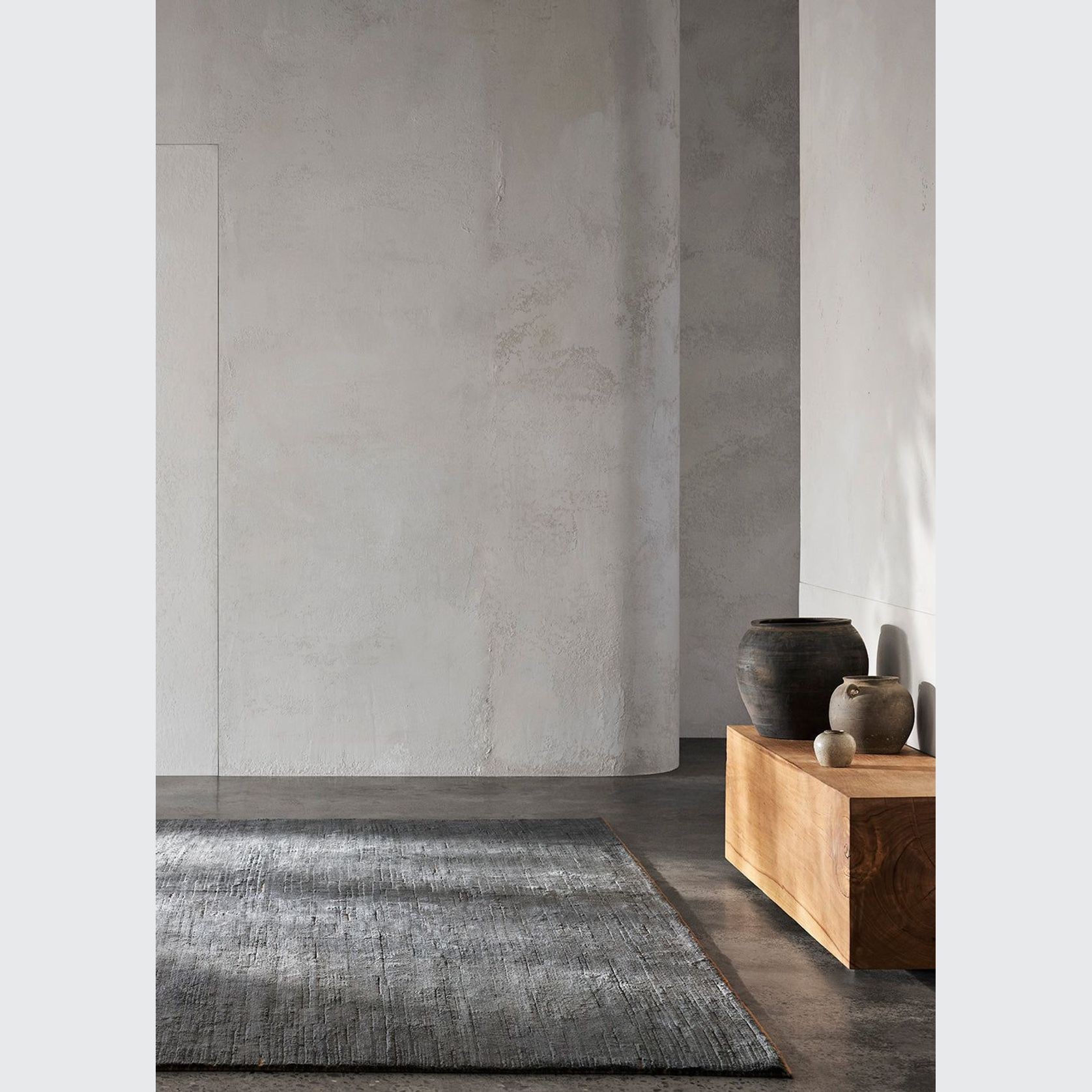 Armadillo Staccato Silk + Linen Rug gallery detail image