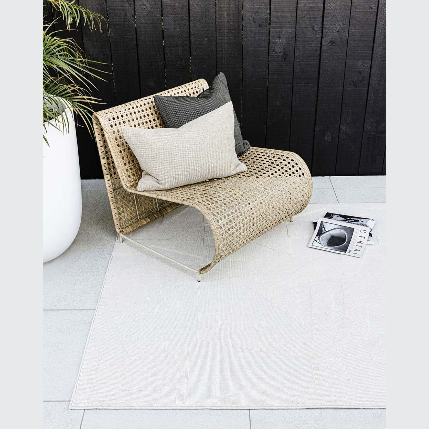 Baya Copacabana Outdoor Rug | Colour Bone gallery detail image