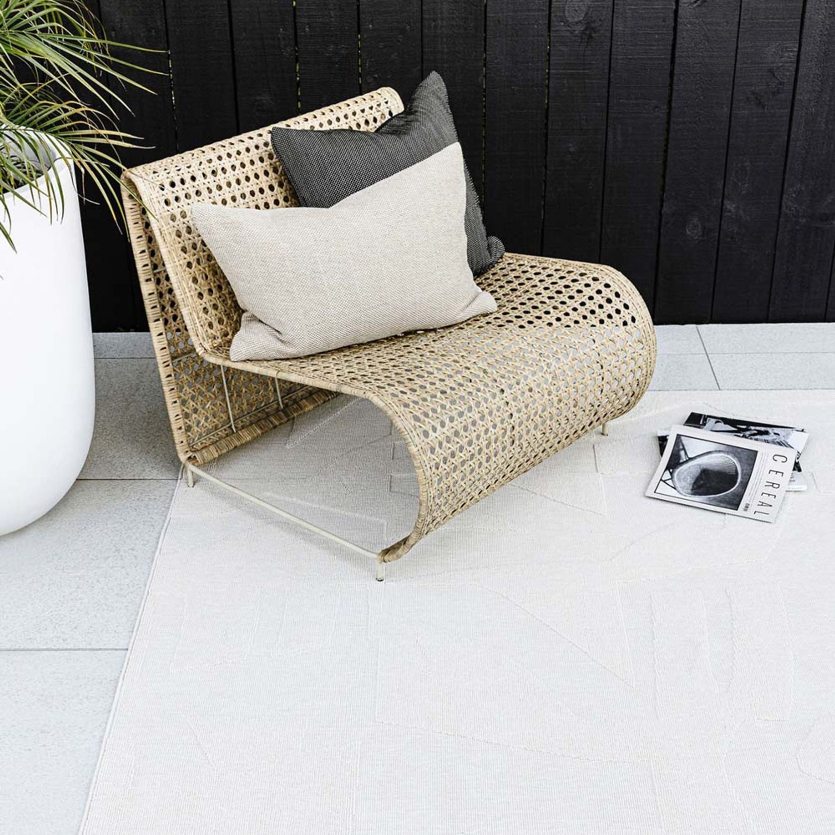 Baya Copacabana Outdoor Rug | Colour Bone gallery detail image