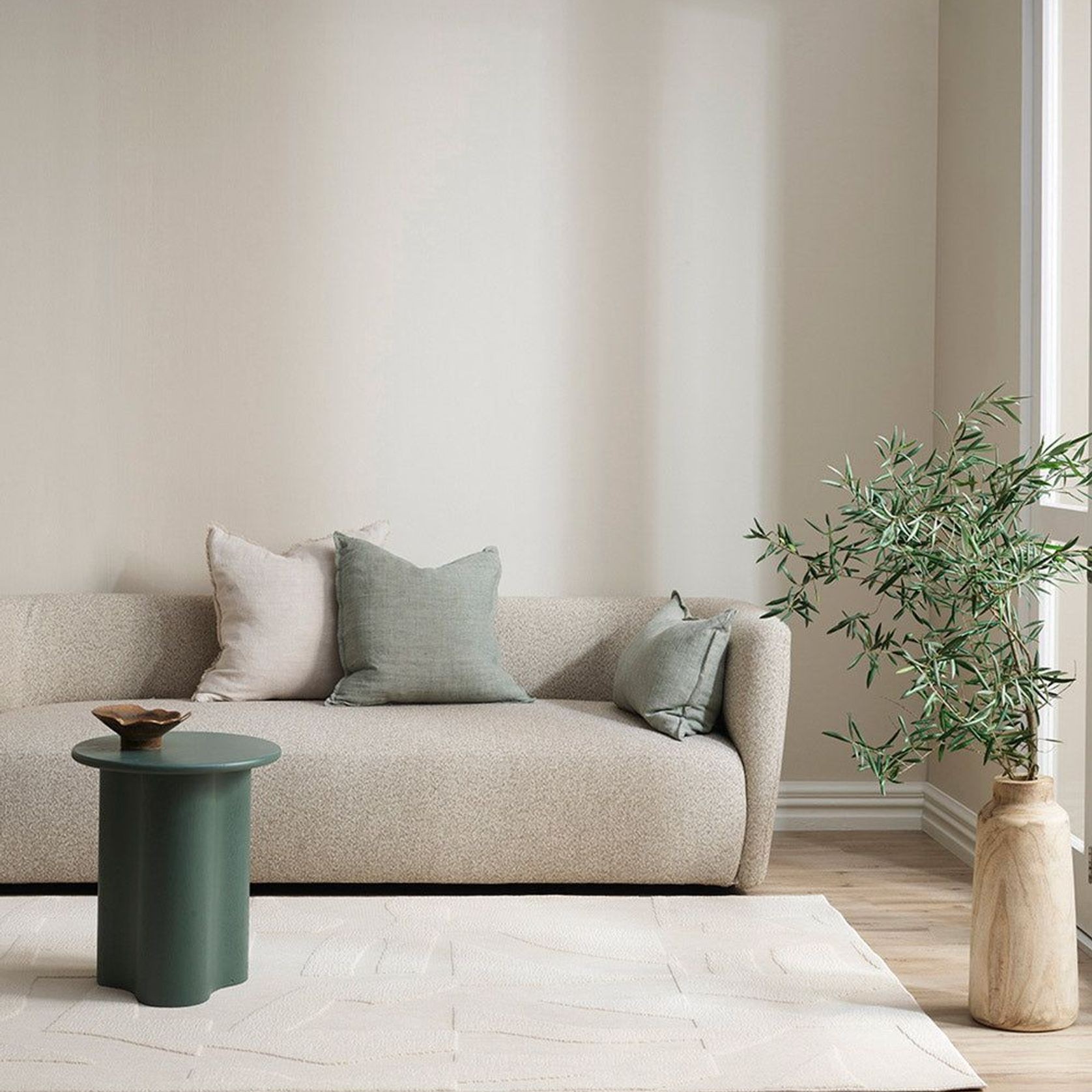 Baya Copacabana Outdoor Rug | Colour Bone gallery detail image