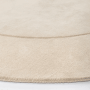 Baya Form 100% Wool Rug - Natural | Curved Form Rug gallery detail image