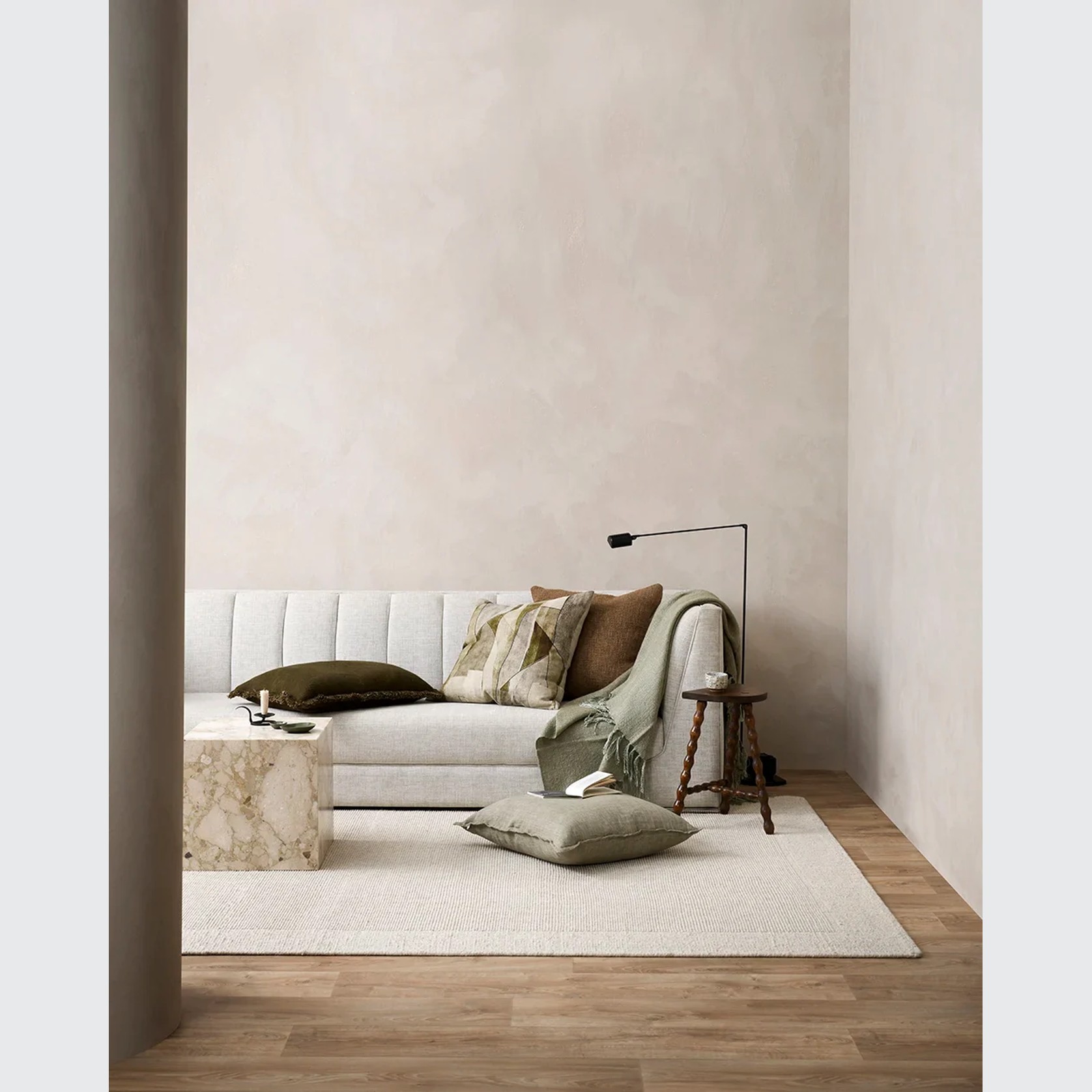 Baya Vermont 100% Wool Rug - Sand gallery detail image