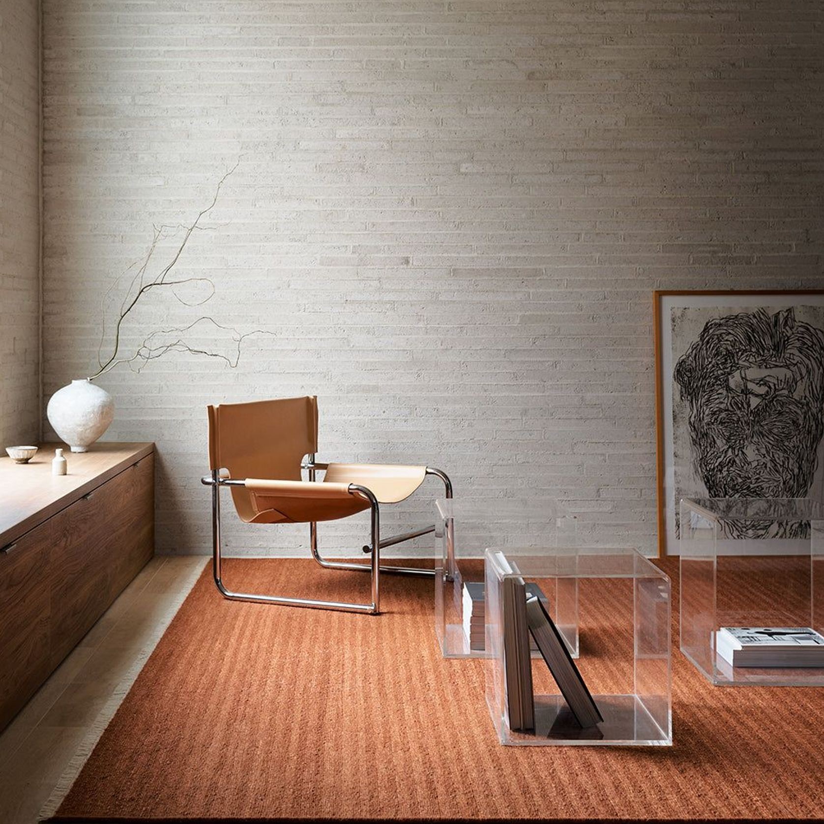 Armadillo Cable Wool Rug gallery detail image