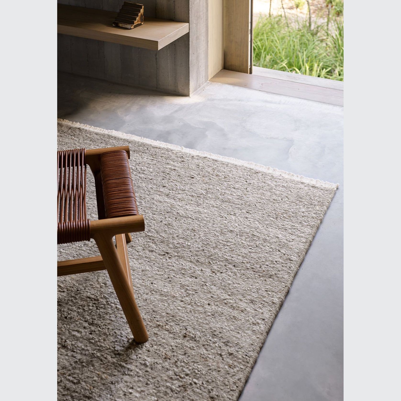 Armadillo Cable Wool Rug gallery detail image