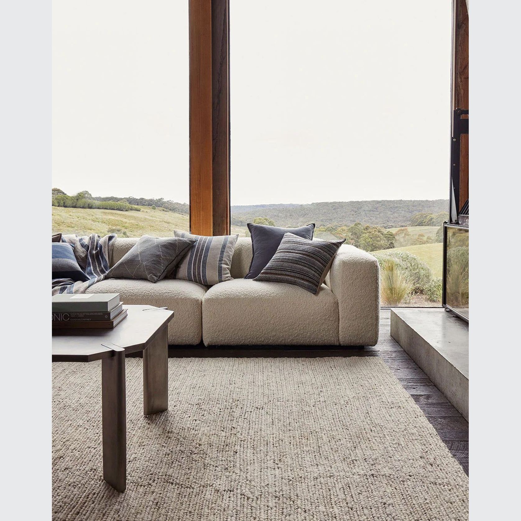 Weave Home Suffolk Rug - Pearl | 100% Jute Floor Rug | 2m x 3m gallery detail image