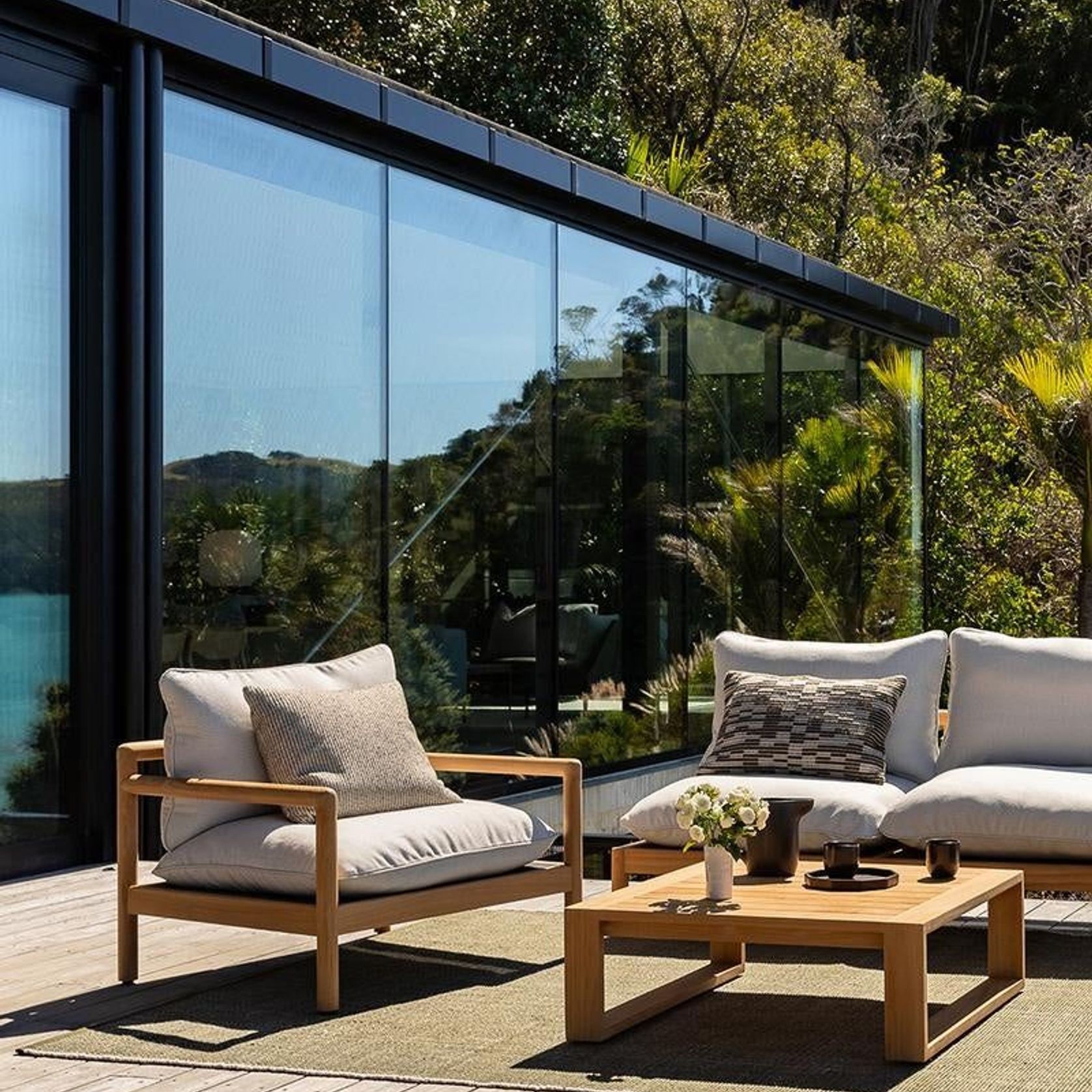 Baya Lonsdale Floor Rug - Olive | Indoor or Outdoor gallery detail image