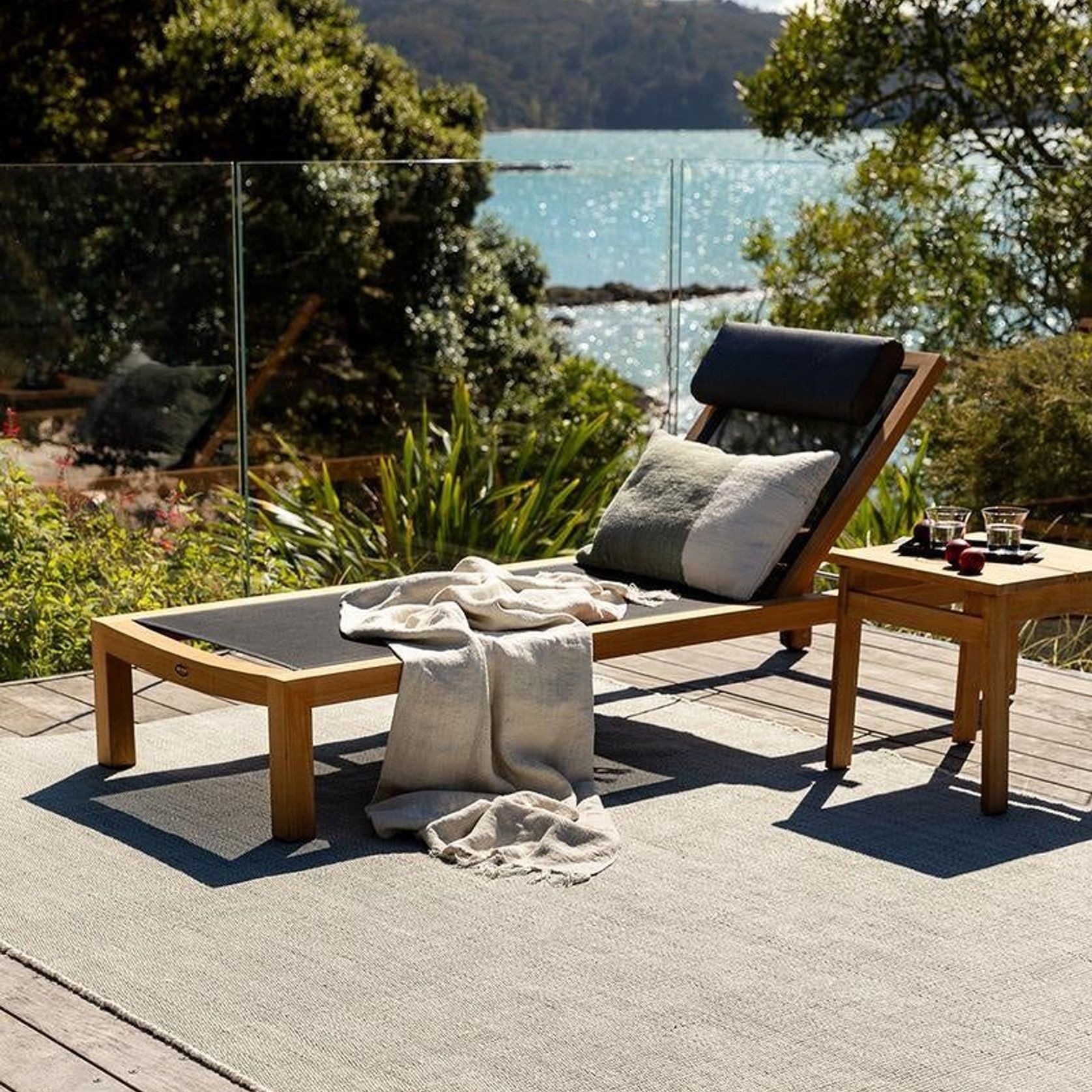 Baya Lonsdale Floor Rug - Eucalyptus | Indoor or Outdoor gallery detail image