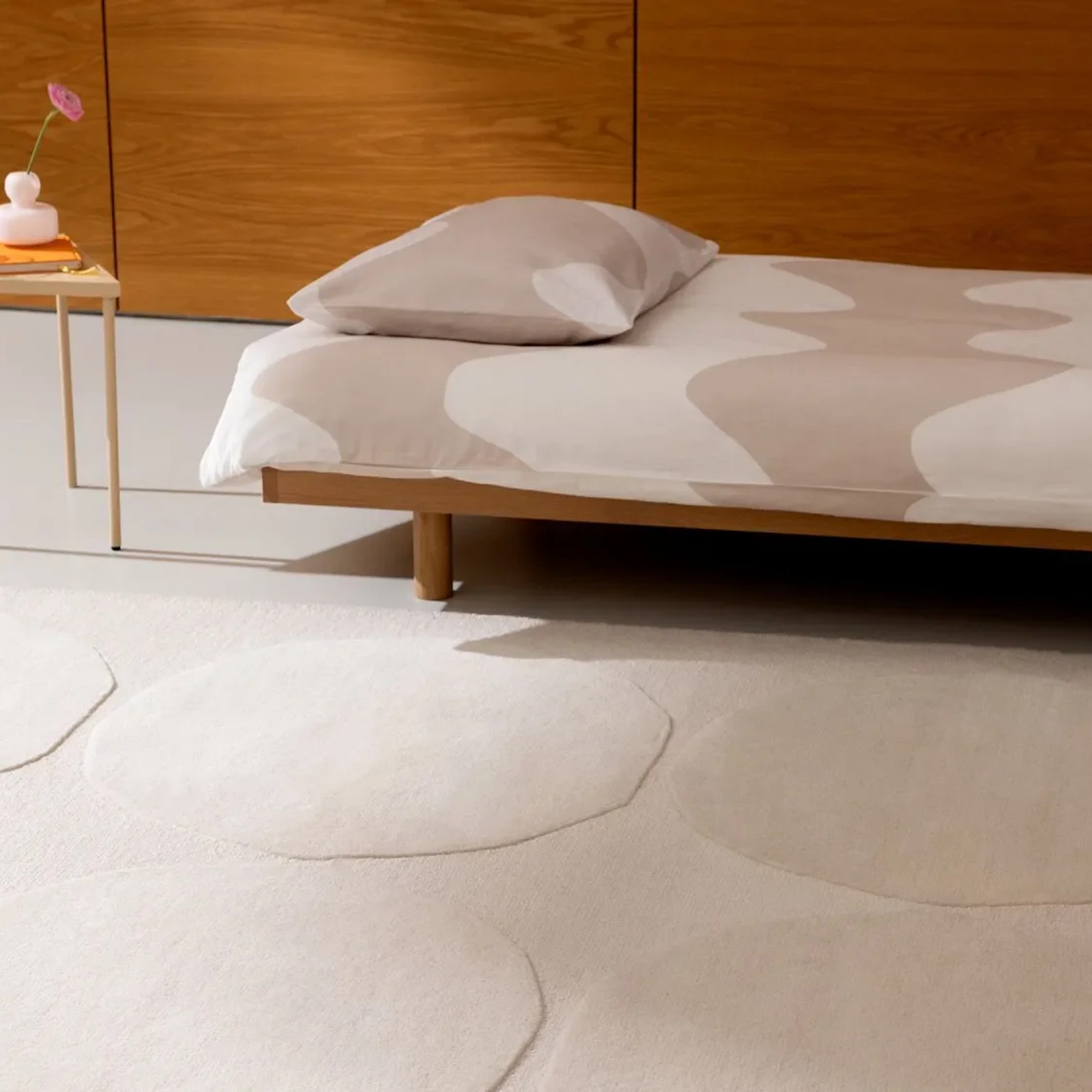 Marimekko Isot Kivet - Natural White | 100% Wool Designer Floor Rug gallery detail image