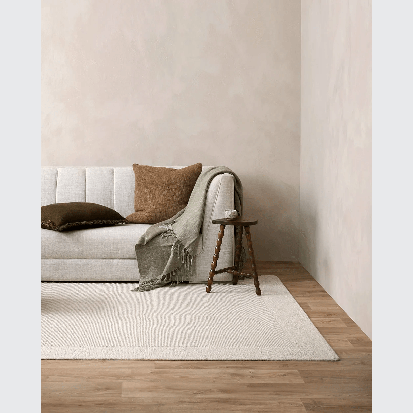 Baya Vermont 100% Wool Rug - Sand gallery detail image