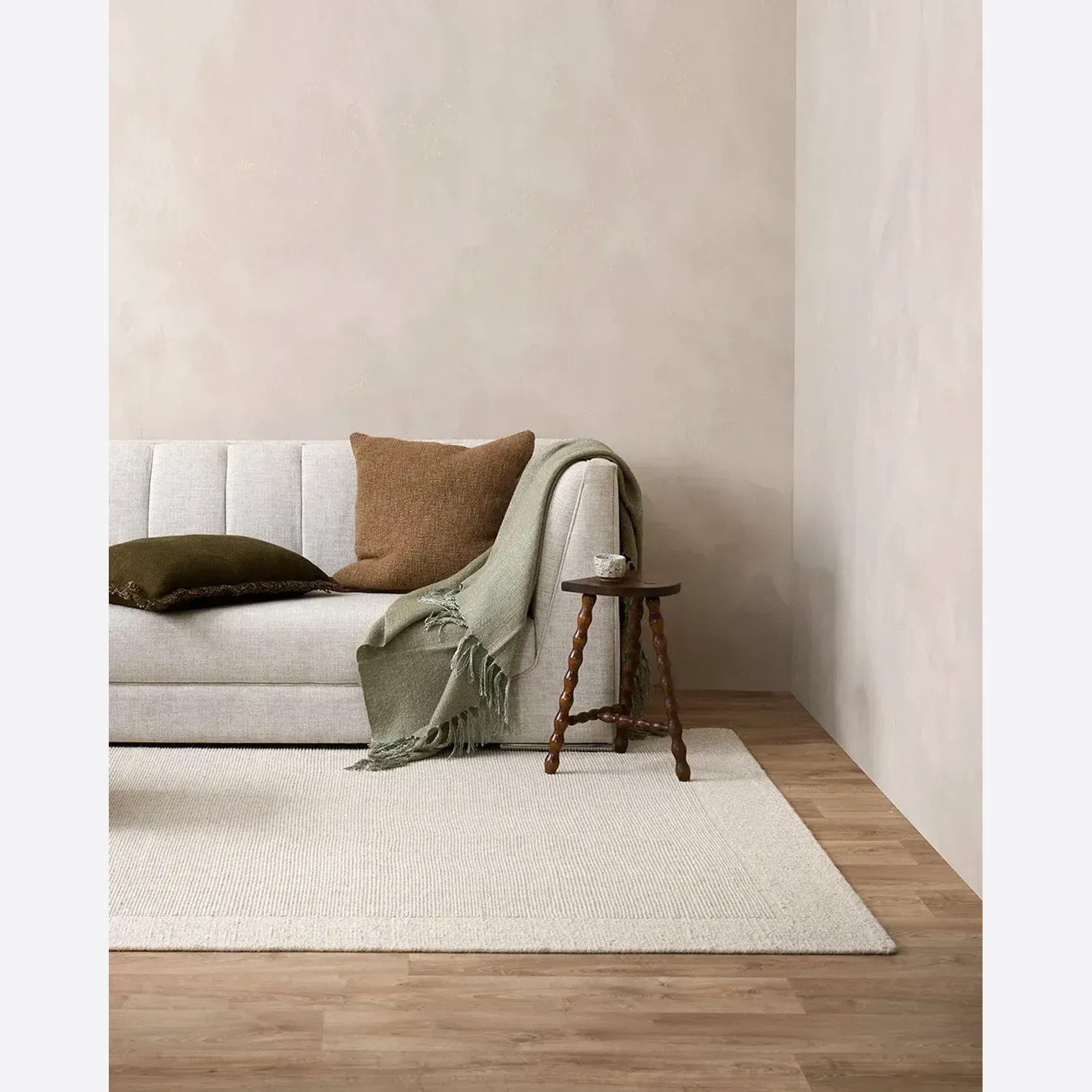 Baya Vermont 100% Wool Rug - Sand gallery detail image