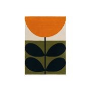 Orla Kiely Stem Rug - Black | 100% Wool Designer Floor Rug gallery detail image