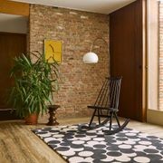 Puzzle Flower Rug - Slate | Orla Kiely Designer Floor Rug gallery detail image