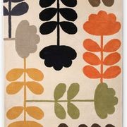 Orla Kiely Cut Stem Rug - Multi | 100% Wool Designer Floor Rug gallery detail image