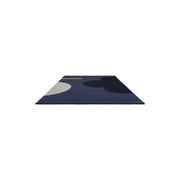Orla Kiely Geo Flower Rug - Denim | 100% Wool Designer Floor Rug gallery detail image