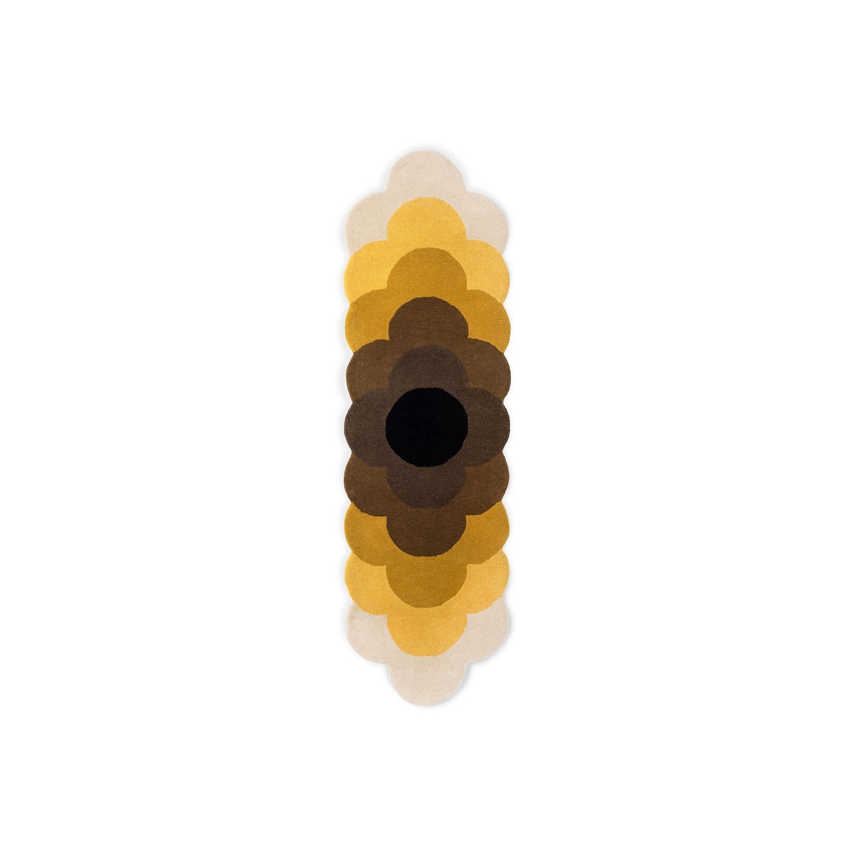 Orla Kiely Optical Flower Rug - Dandelion | 100% Wool Runner Floor Rug gallery detail image