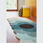 Orla Kiely Optical Flower Rug - Teal |  100% Wool Runner Floor Rug gallery detail image