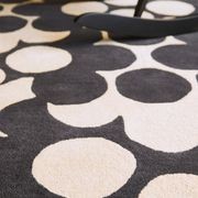 Puzzle Flower Rug - Slate | Orla Kiely Designer Floor Rug gallery detail image