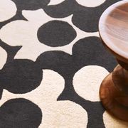 Puzzle Flower Rug - Slate | Orla Kiely Designer Floor Rug gallery detail image