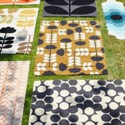 Puzzle Flower Rug - Slate | Orla Kiely Designer Floor Rug gallery detail image