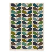 Orla Kiely Multi Stem Rug - Kingfisher | 100% Wool Designer Floor Rug gallery detail image