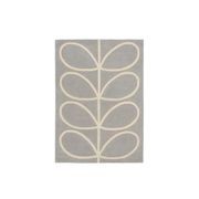 Orla Kiely Giant Linear Stem Rug - Grey | 100% Wool Designer Floor Rug gallery detail image