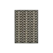 Orla Kiely Linear Stem Rug - Slate | 100% Wool Designer Floor Rug gallery detail image