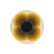 Orla Kiely Sunflower Rug - Yellow | 100% Wool Round Floor Rug gallery detail image