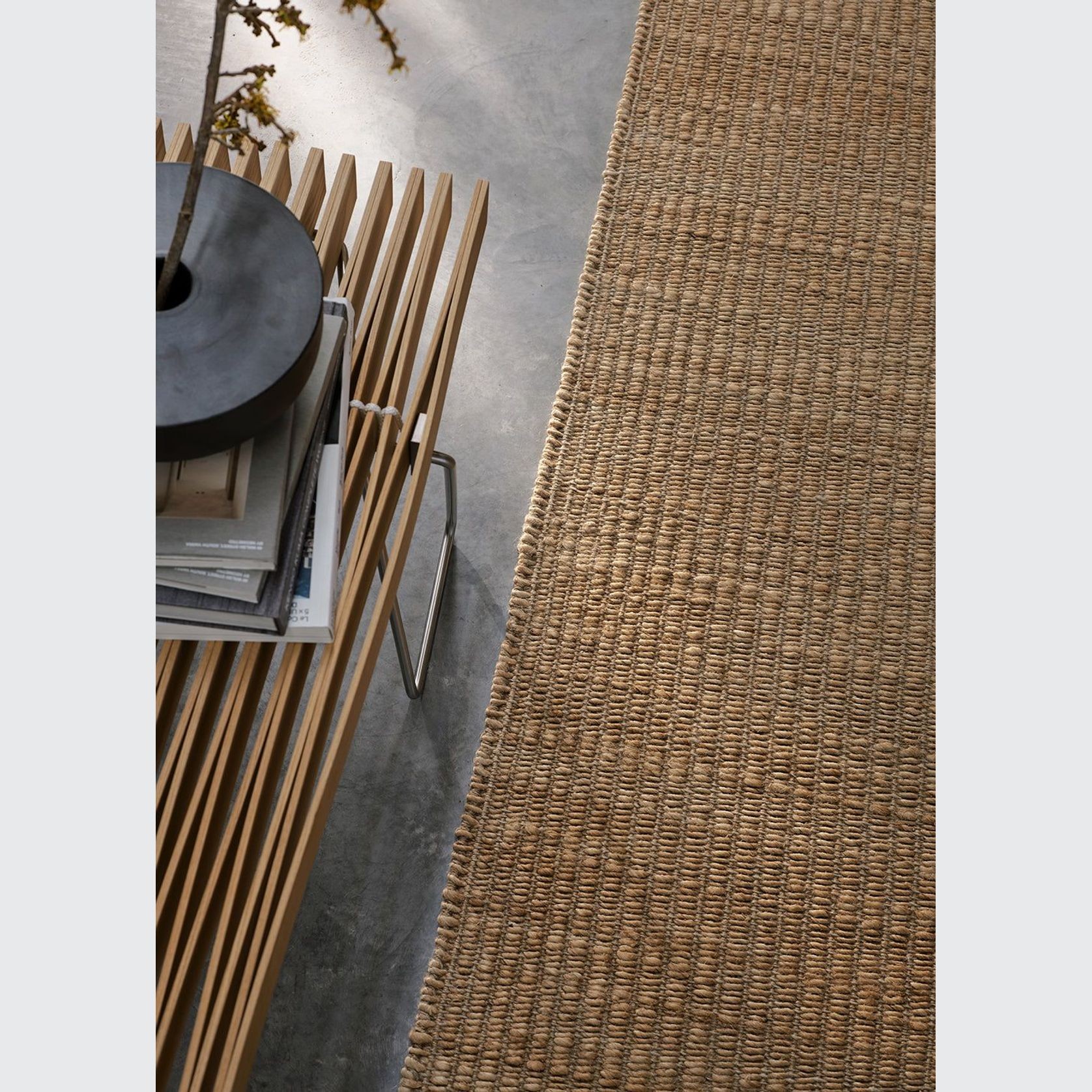 Armadillo Reed Jute Rug gallery detail image