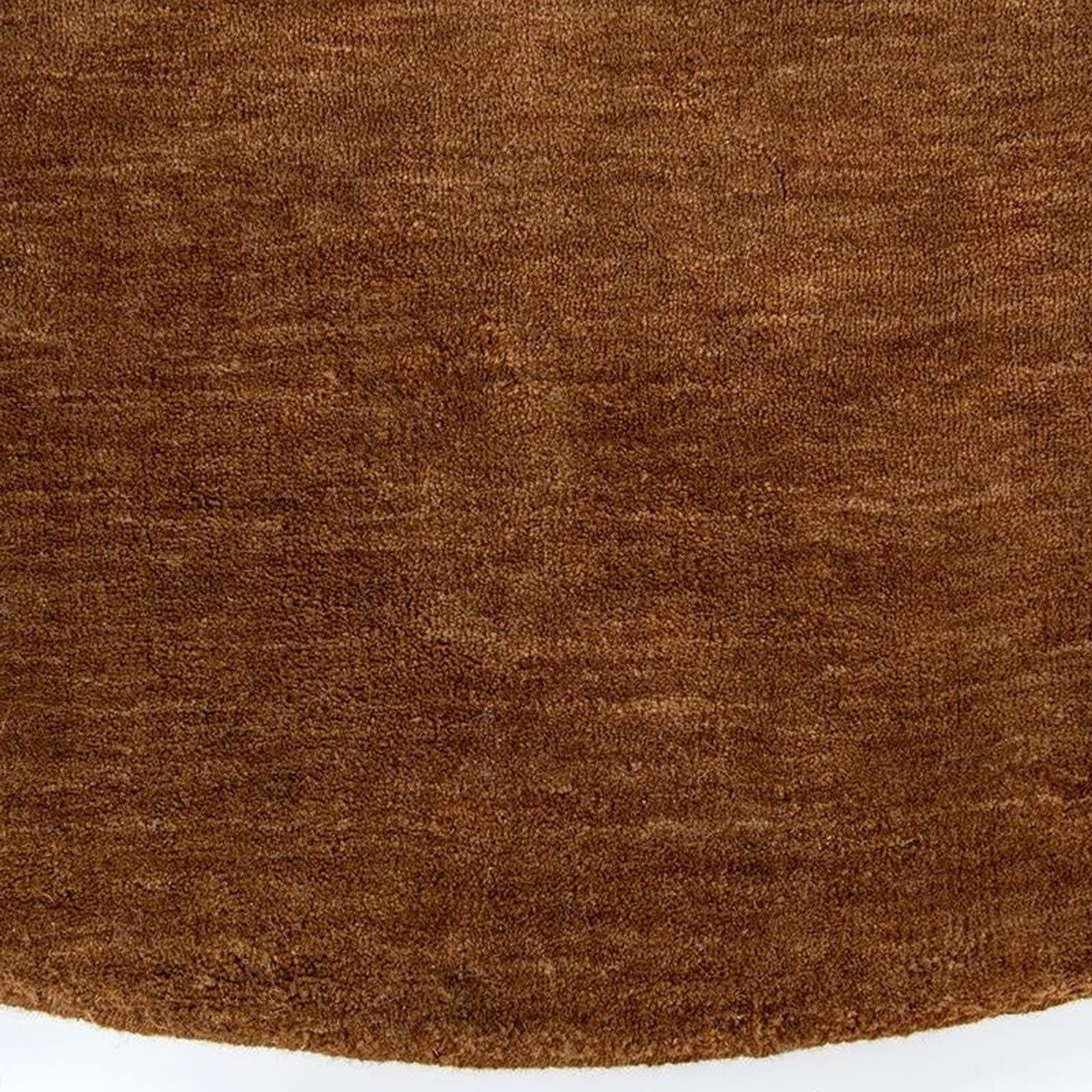 Baya Sandringham 100% NZ Wool Round Rug - Pecan gallery detail image