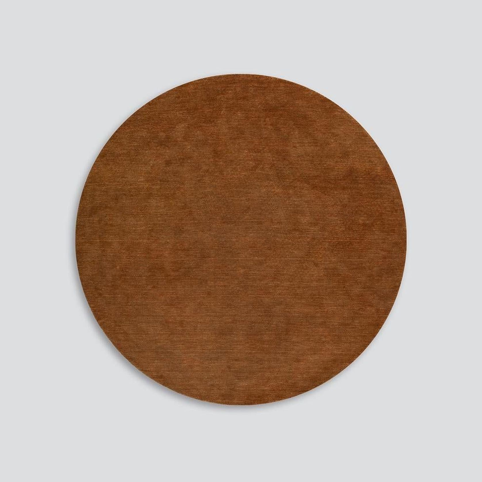 Baya Sandringham 100% NZ Wool Round Rug - Pecan gallery detail image
