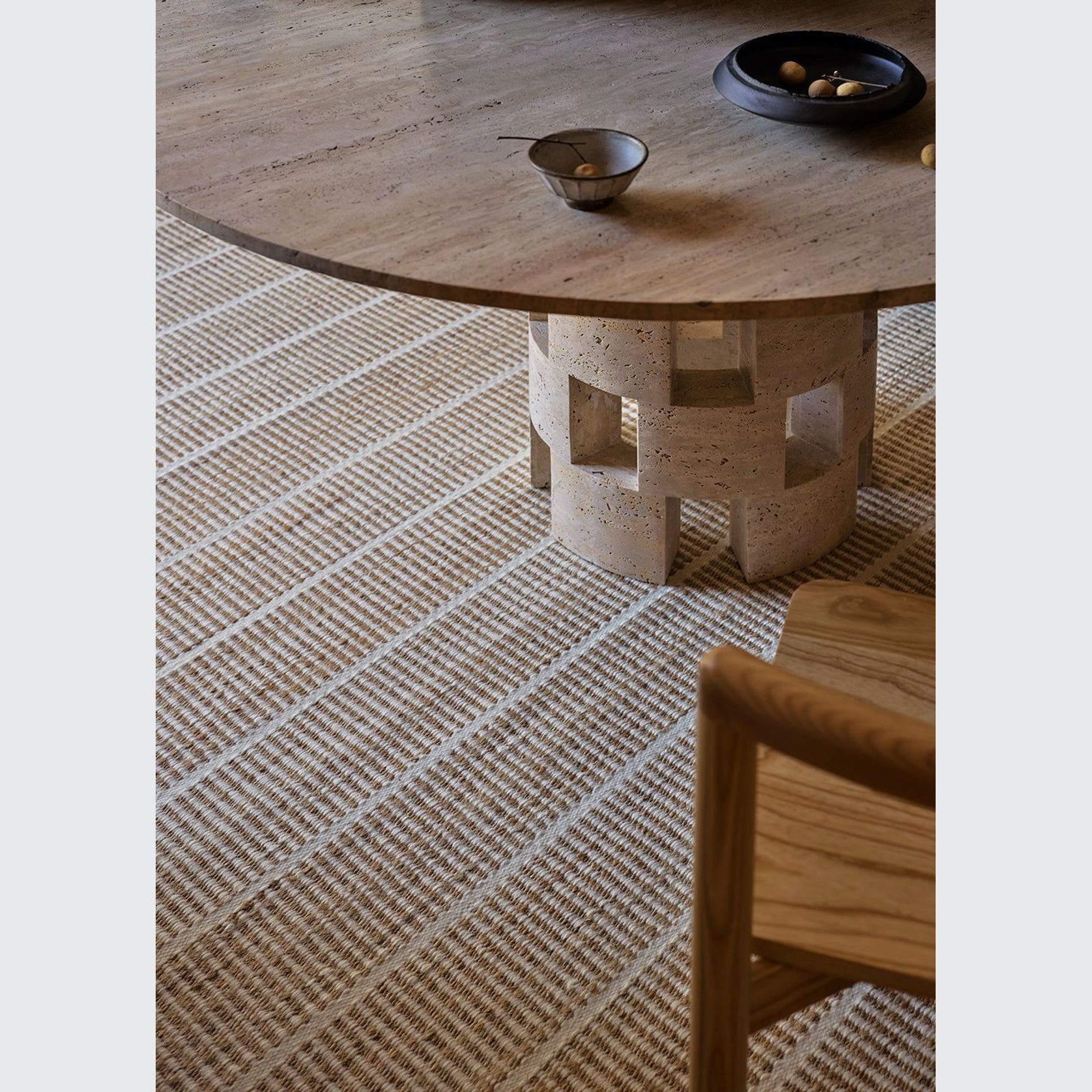 Armadillo Trellis Jute Rug gallery detail image
