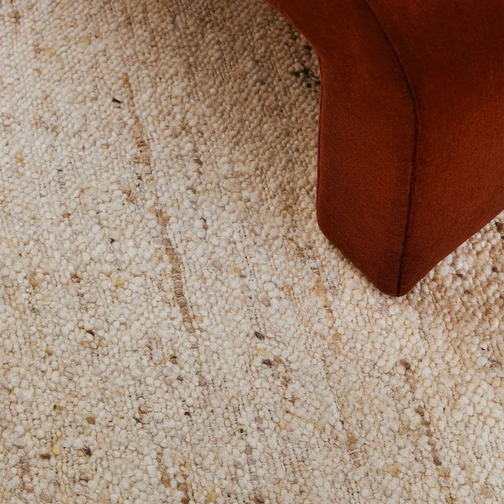 Tribe Home Birch Rug | Natural Undyed Wool Floor Rug gallery detail image