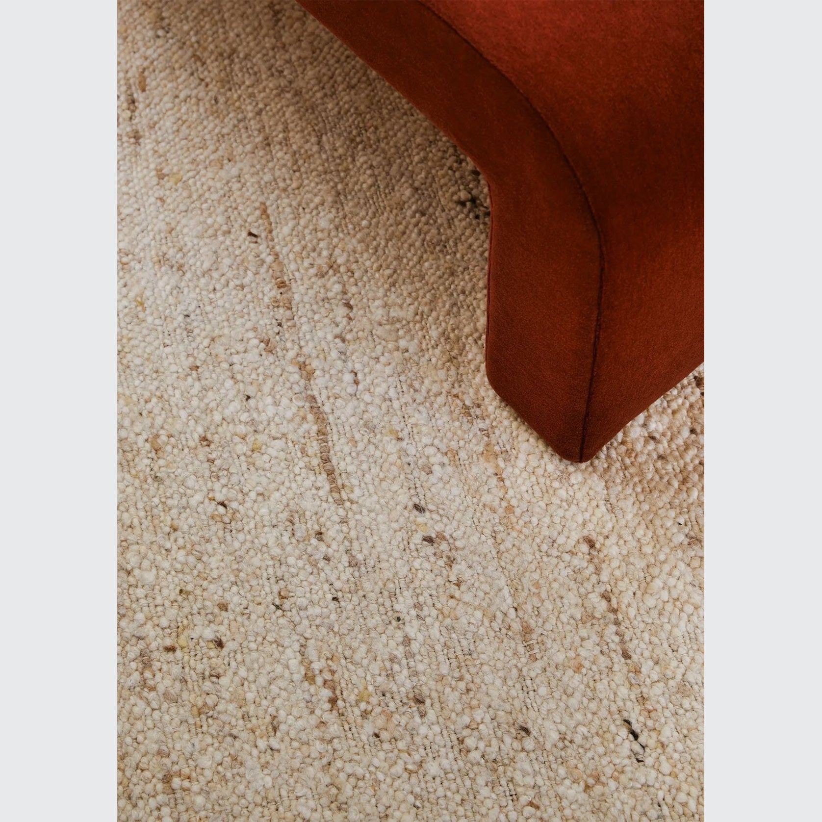 Tribe Home Birch Rug | Natural Undyed Wool Floor Rug gallery detail image