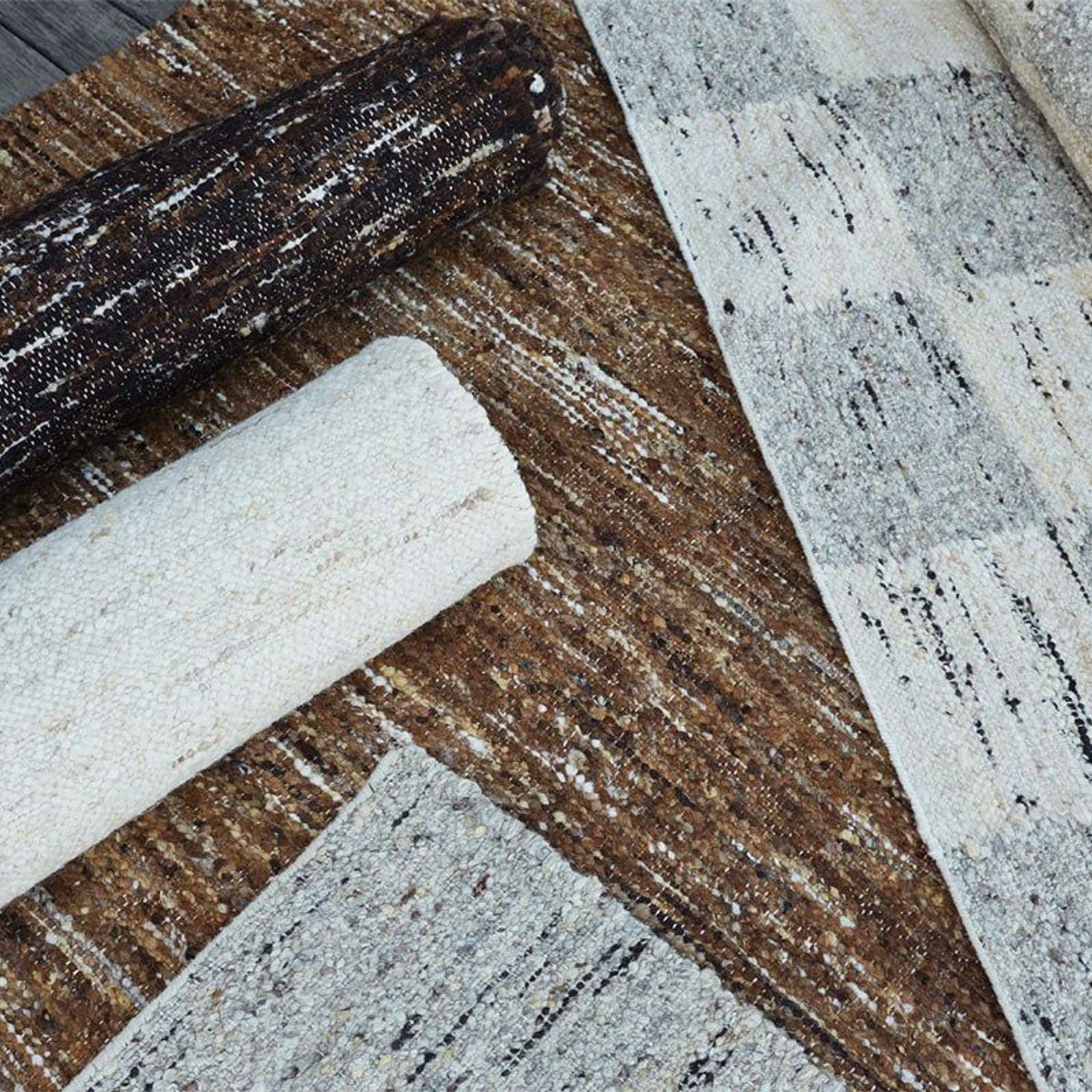 Tribe Home Flint Rug | Natural Undyed Wool Floor Rug gallery detail image