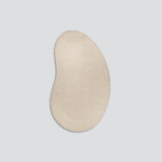 Baya Form 100% Wool Rug - Natural | Curved Form Rug gallery detail image