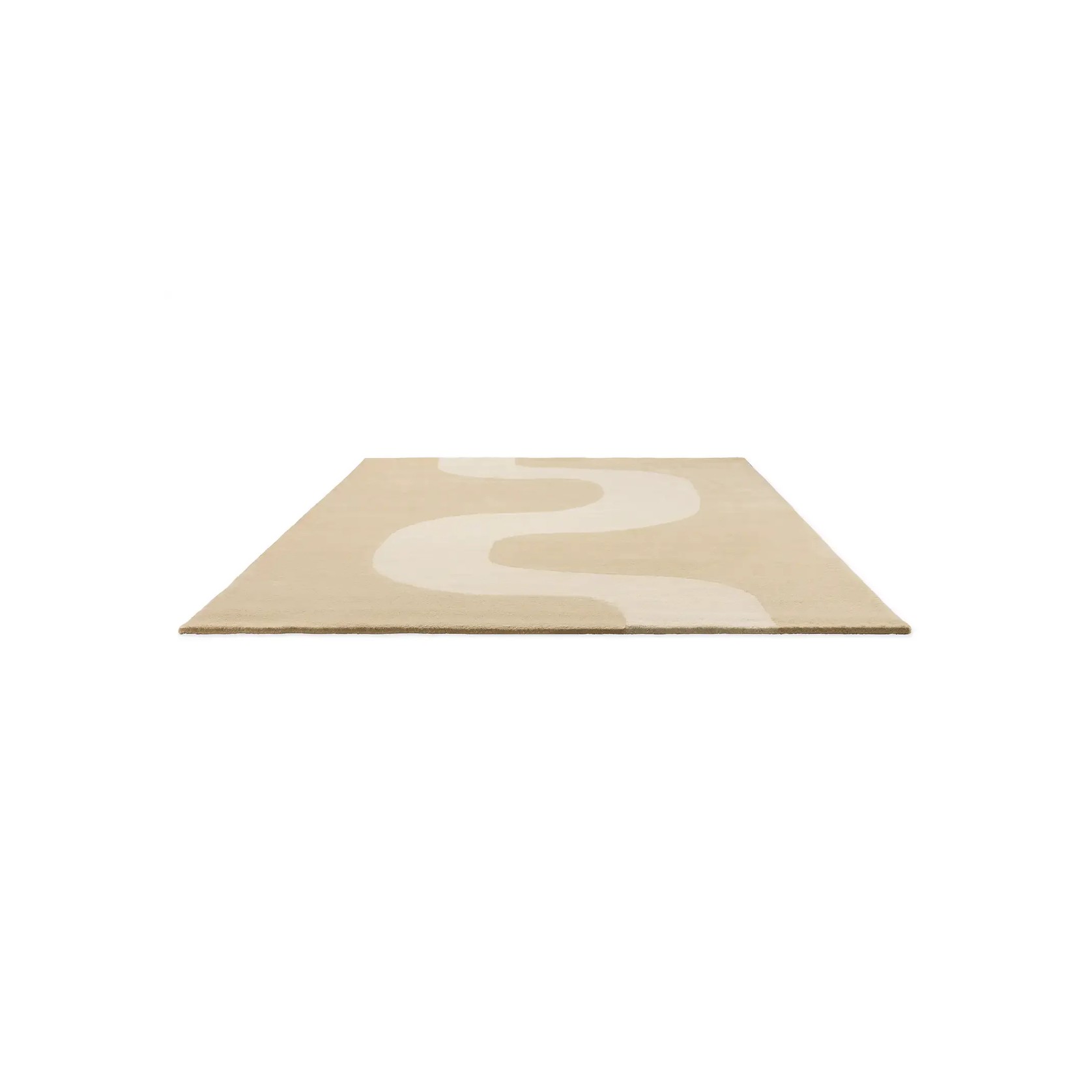 Marimekko Seireeni - Warm Beige | 100% Wool Designer Floor Rug gallery detail image