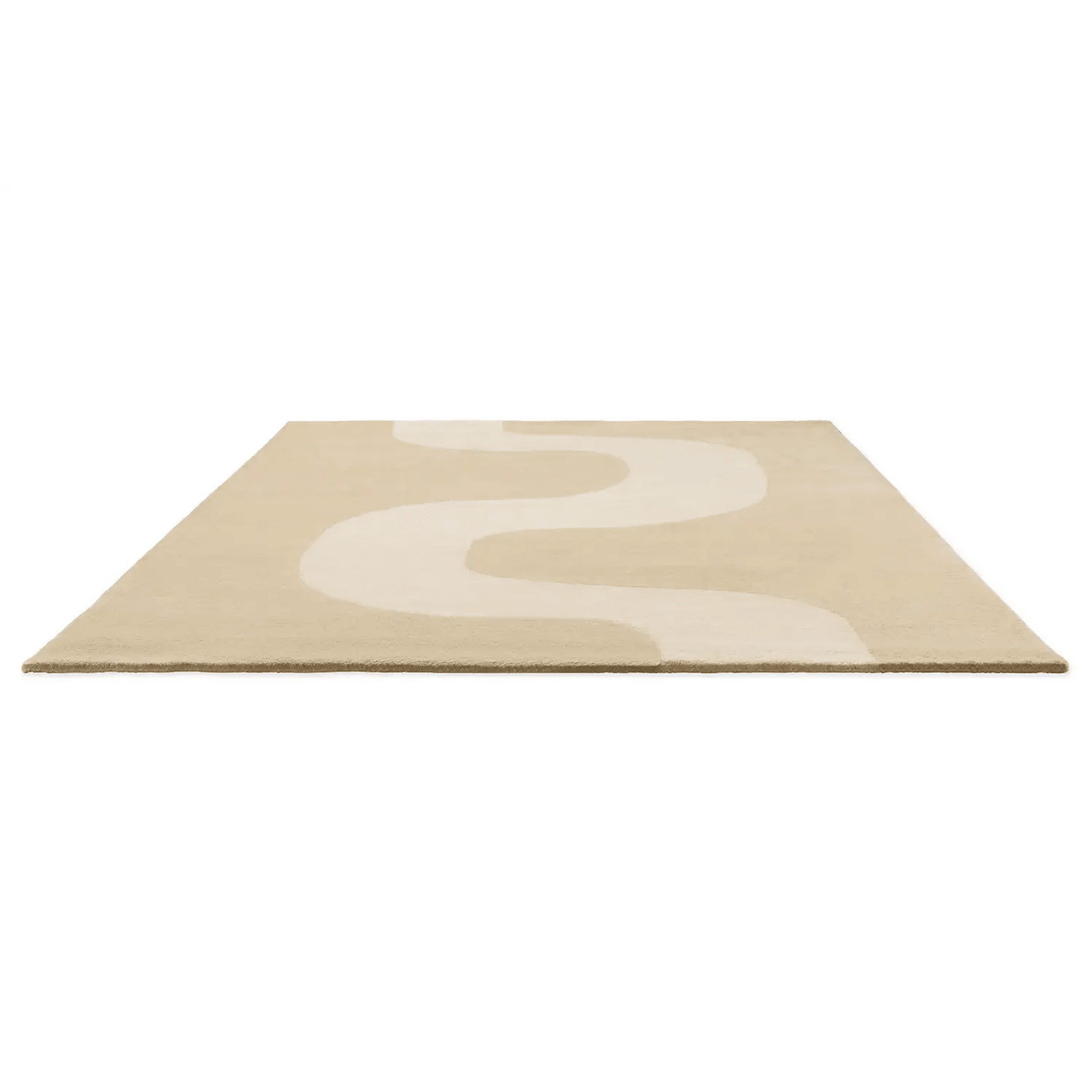 Marimekko Seireeni - Warm Beige | 100% Wool Designer Floor Rug gallery detail image
